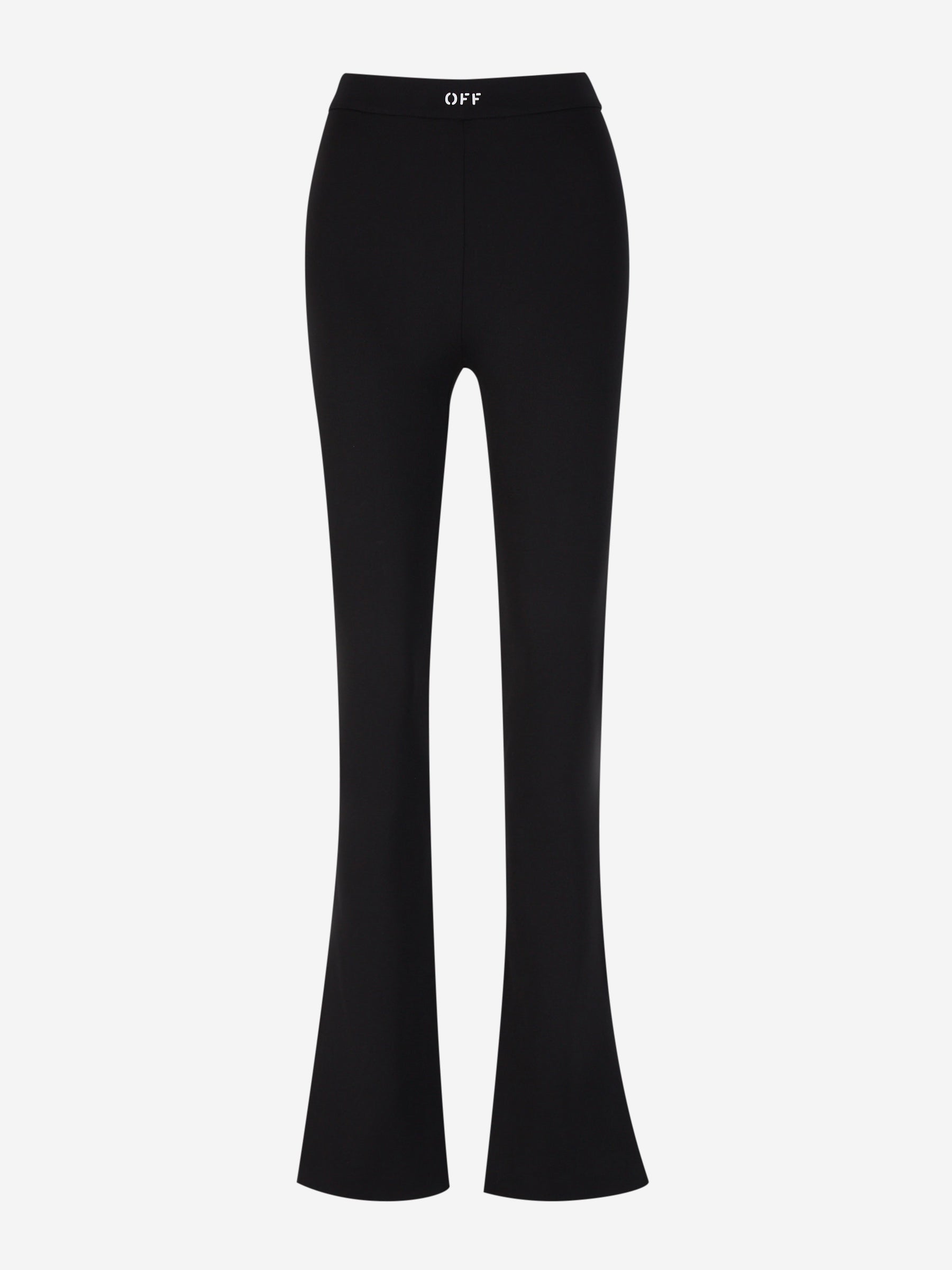 Outlet online Off-White Mujer Leggings Flare Logo color Negro sku 761-003419 01 - Foto 1