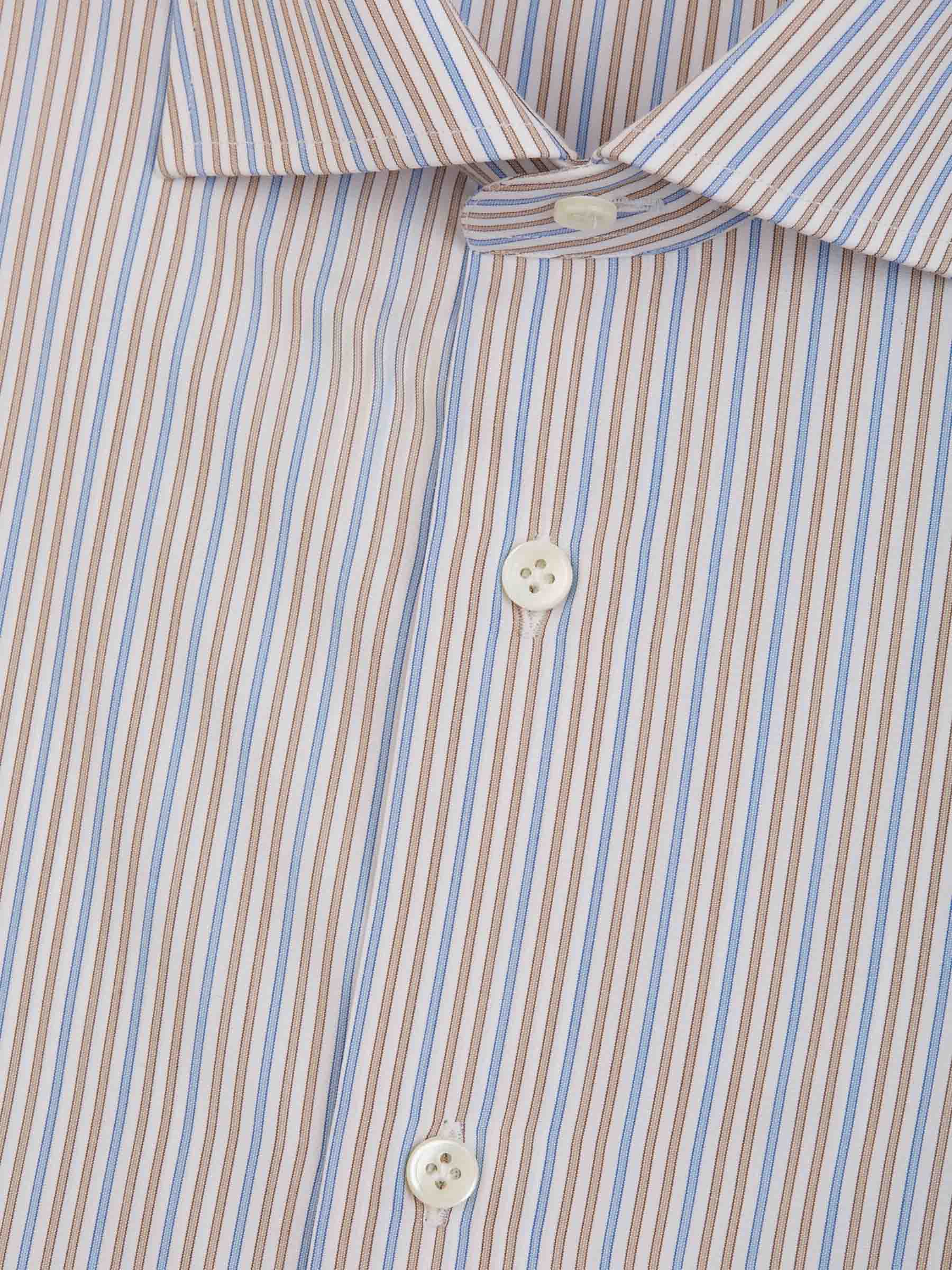 Outlet online Santa Eulalia Hombre Camisa Motivo Rayas color Beis sku 401-003061 04 - Foto 2