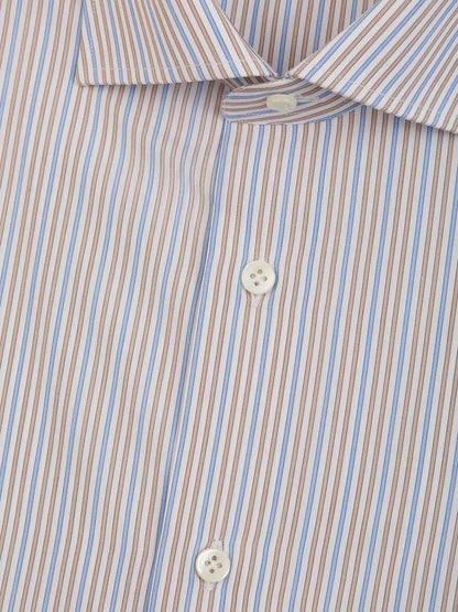 Outlet online Santa Eulalia Hombre Camisa Motivo Rayas color Beis sku 401-003061 04 - Foto 2