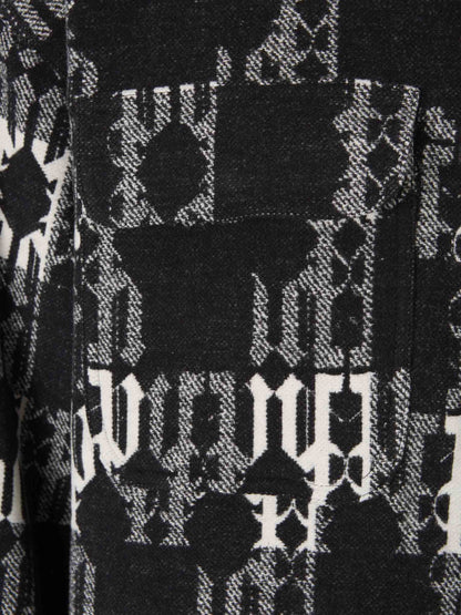 Outlet online Palm Angels Hombre Cazadora Monograma Jacquard color Negro sku 512-002303 01 - Foto 4