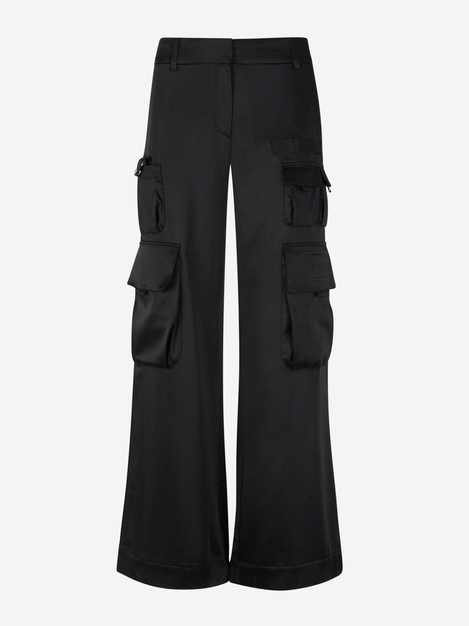 Outlet online Off-White Mujer Pantalones Cargo Satín color Negro sku 761-003420 01 - Foto 1