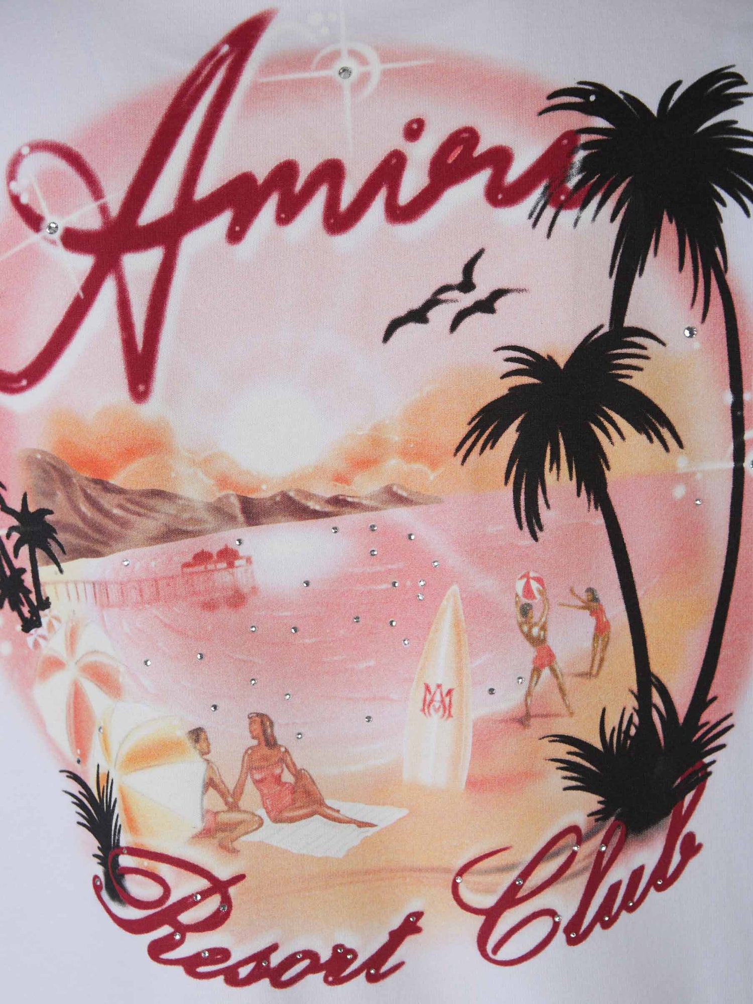 Outlet online Amiri Hombre Camiseta Logo Algodón color Blanco sku 553-003749 01 - Foto 7