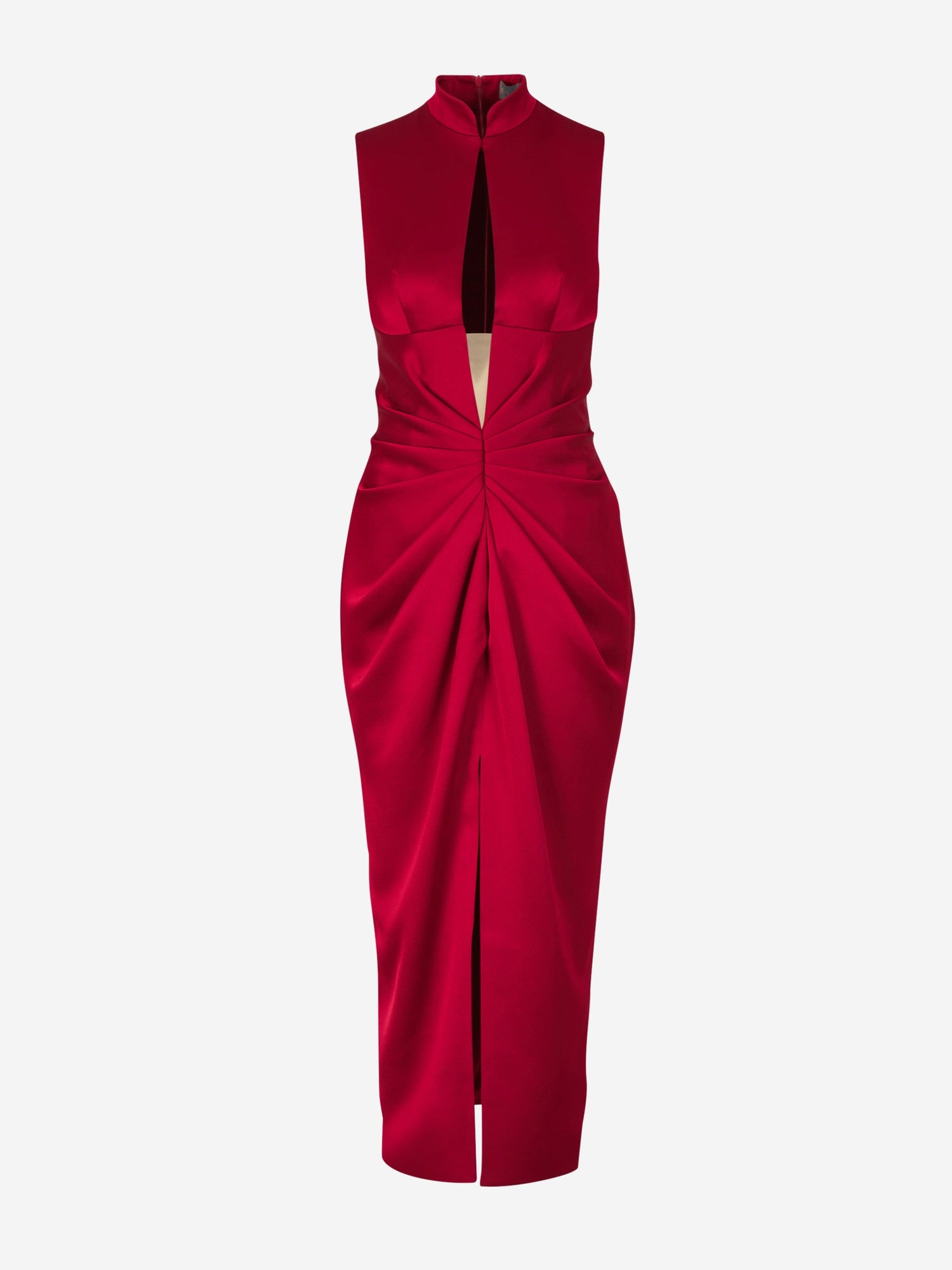Outlet online Rasario Mujer Vestido Midi Satén color Rojo sku 732-001369 01 - Foto 2