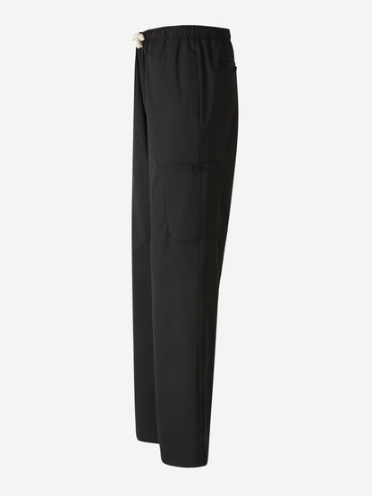 Outlet online Palm Angels Hombre Pantalones Cargo Wide Leg color Negro sku 521-002992 01 - Foto 2