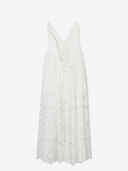 Embroidered Midi Dress