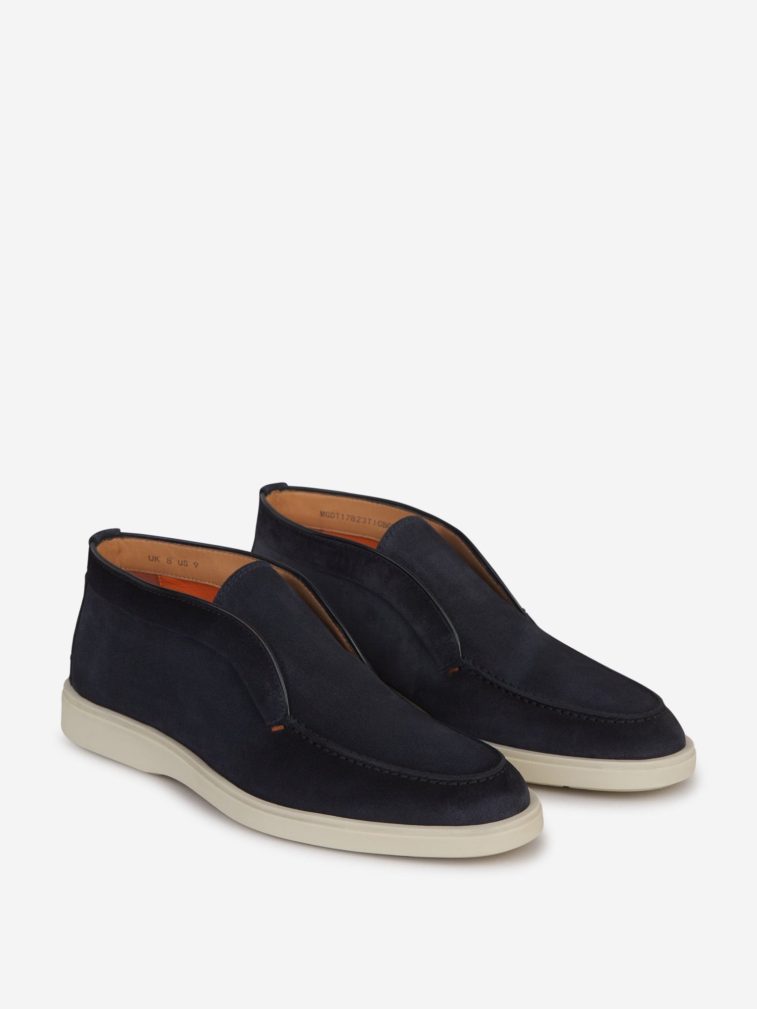 Outlet online Santoni Hombre Mocasines Altos Piel color Azul Noche sku 611-004409 01 - Foto 3