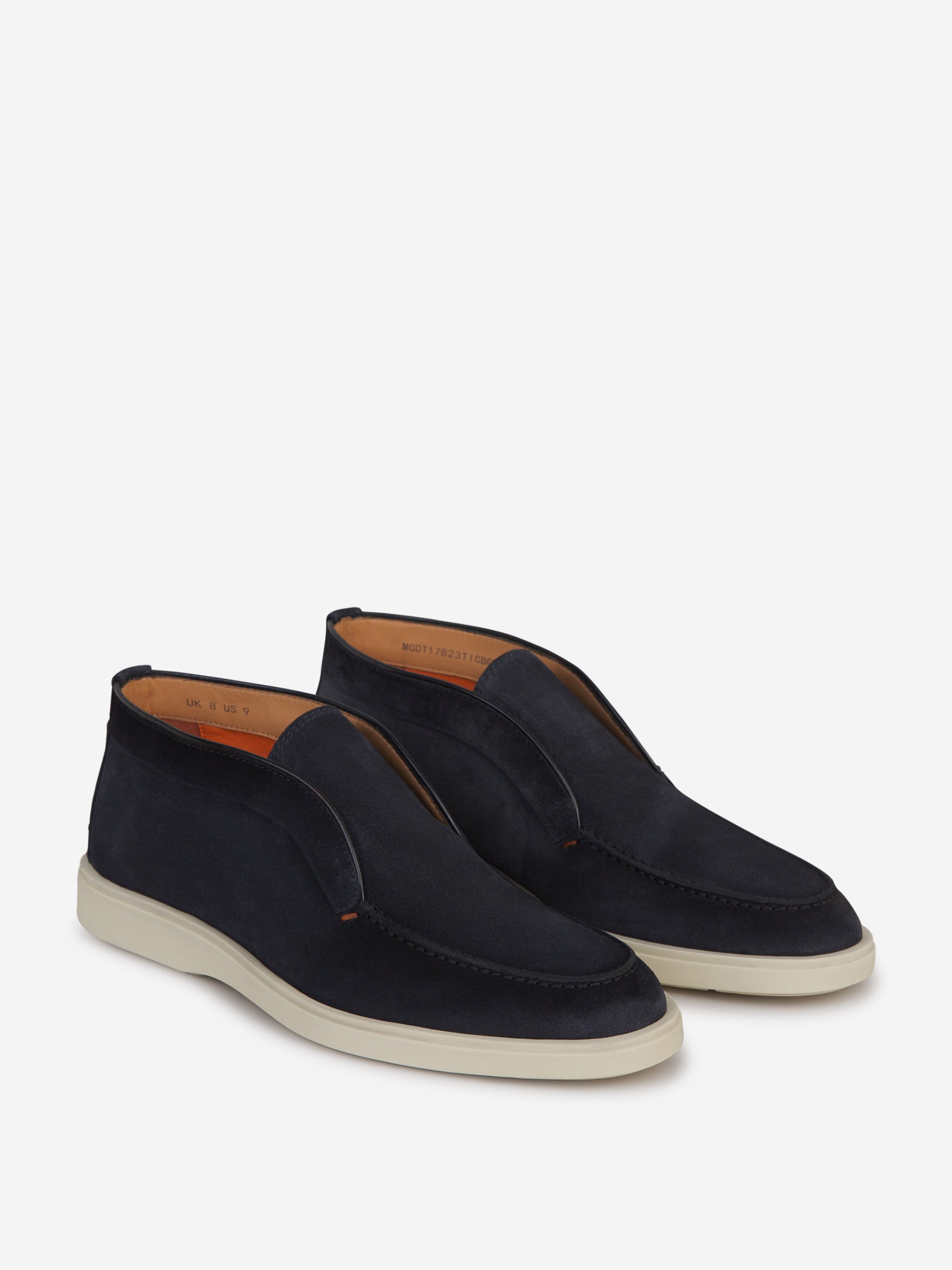 Outlet online Santoni Hombre Mocasines Altos Piel color Azul Noche sku 611-004409 01 - Foto 3