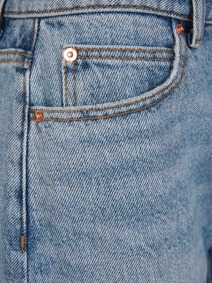 Outlet online Alexander Wang Mujer Shorts Denim Algodón color Azul Denim sku 762-000440 01 - Foto 3