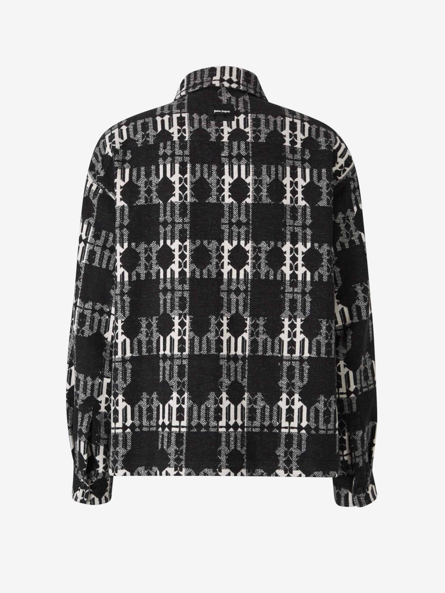 Outlet online Palm Angels Hombre Cazadora Monograma Jacquard color Negro sku 512-002303 01 - Foto 2