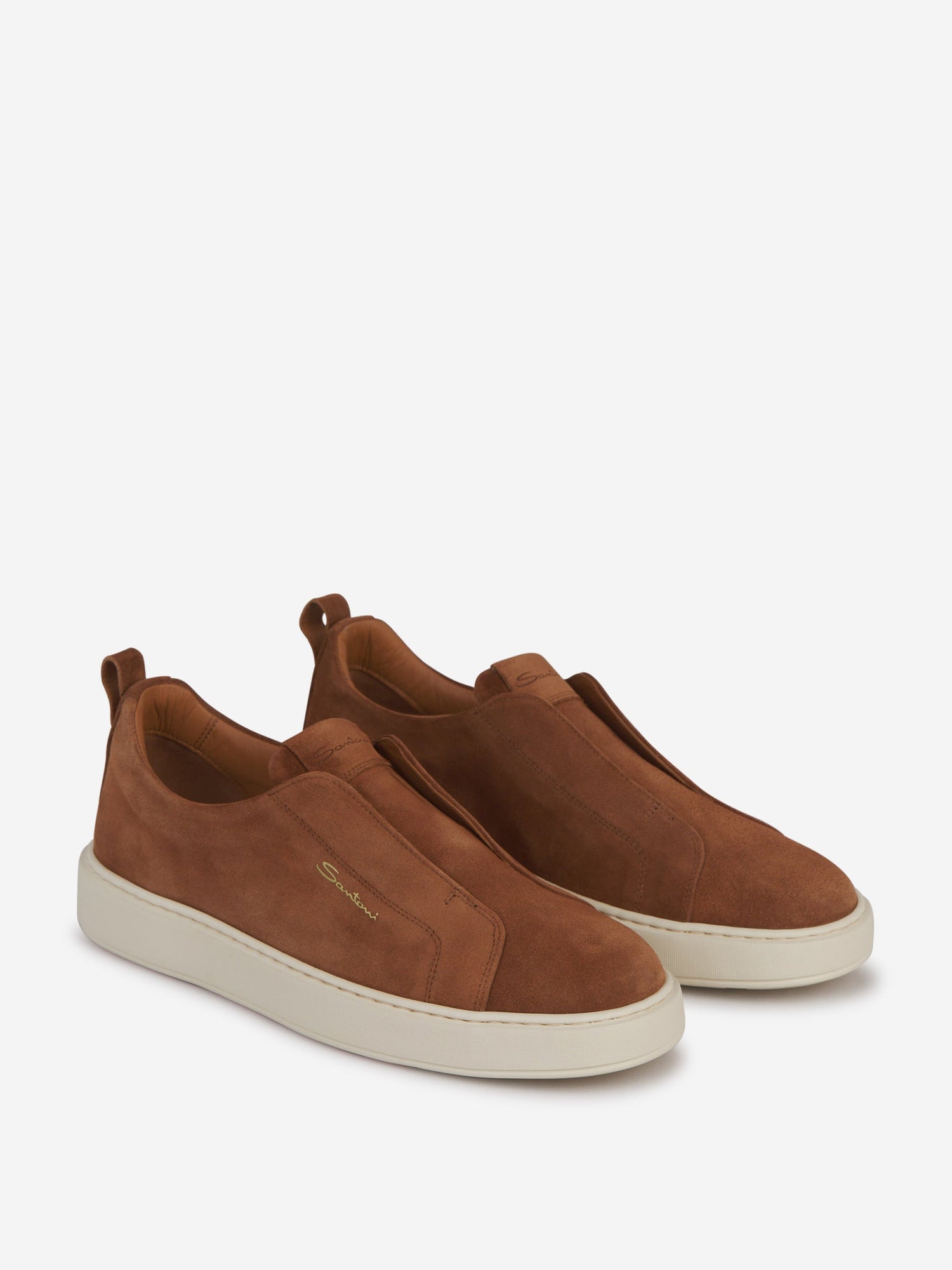 Outlet online Santoni Hombre Sneakers Slip-On Piel color Marrón sku 616-002734 01 - Foto 2