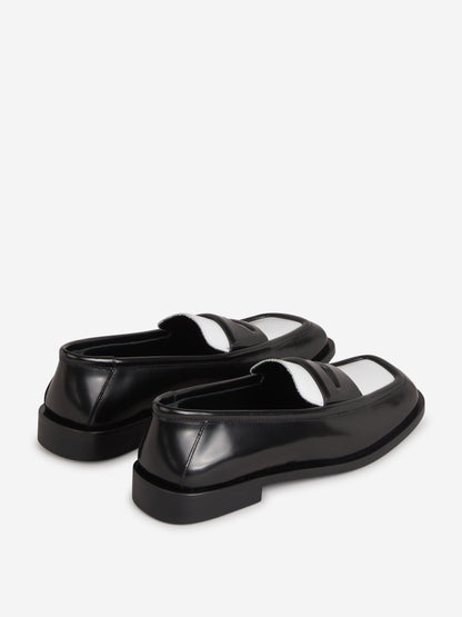 Outlet online The Attico Mujer Mocasines Amanda color Blanco Y Negro sku 800-005322 01 - Foto 3