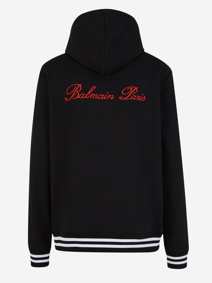 Outlet online Balmain Hombre Sudadera Capucha Logo color Negro sku 545-001484 01 - Foto 3