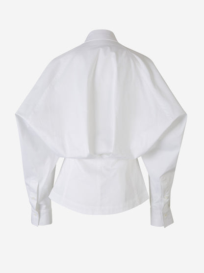 Outlet online Dorothee Schumacher Mujer Blusa Volúmenes Algodón color Blanco sku 701-002062 01 - Foto 1