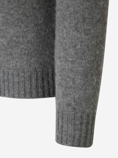 Outlet online Santa Eulalia Hombre Jersey Lana Y Cashmere color Gris Piedra sku 542-002302 01 - Foto 4