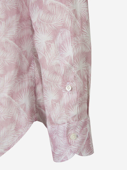 Outlet online Vincenzo di Ruggiero Hombre Camisa Motivo Palmeras color Rosa Empolvado sku 531-006158 01 - Foto 4