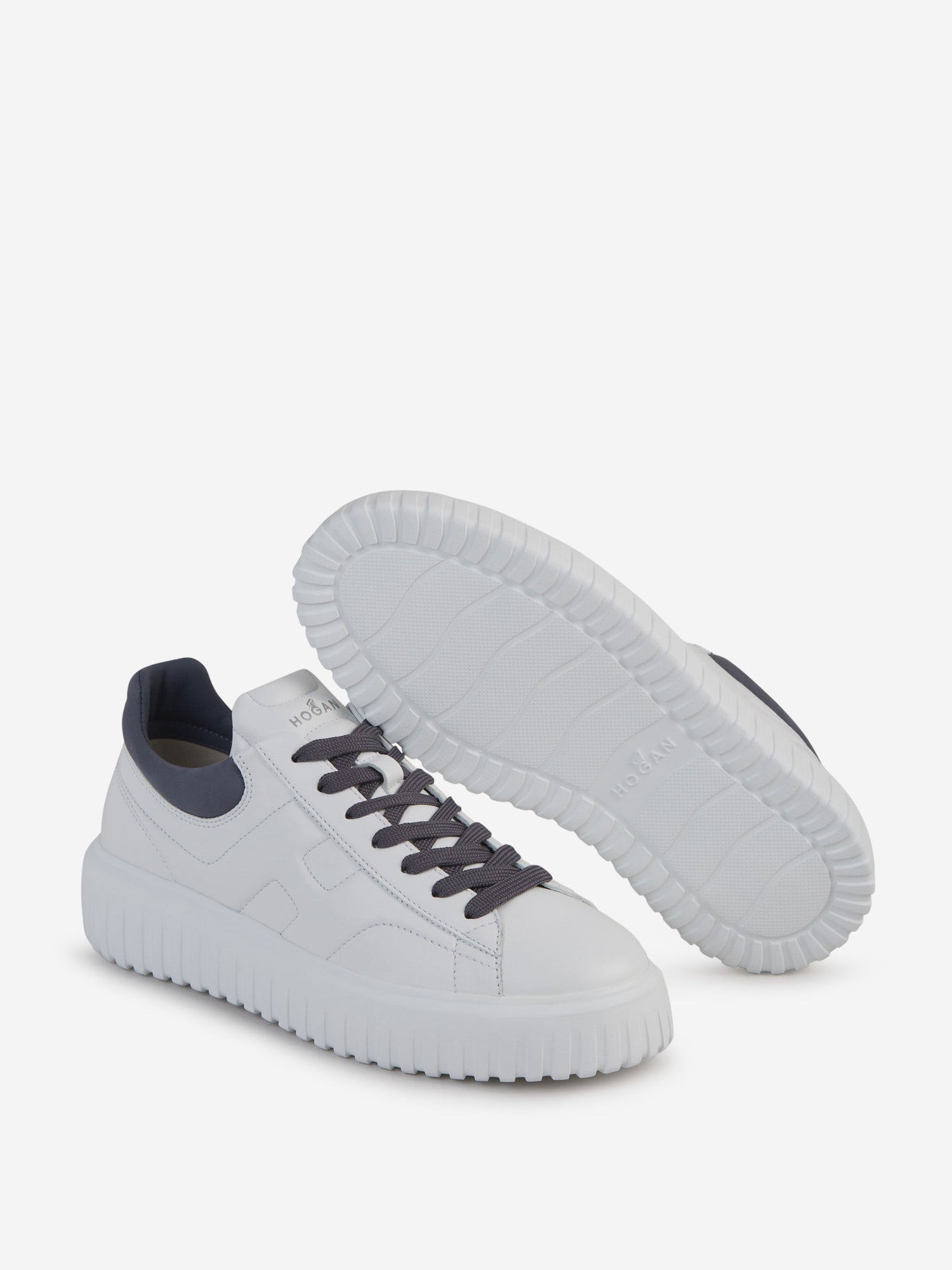 Outlet online Hogan Hombre Sneakers Hogan H-Stripes color Blanco sku 616-002696 01 - Foto 4