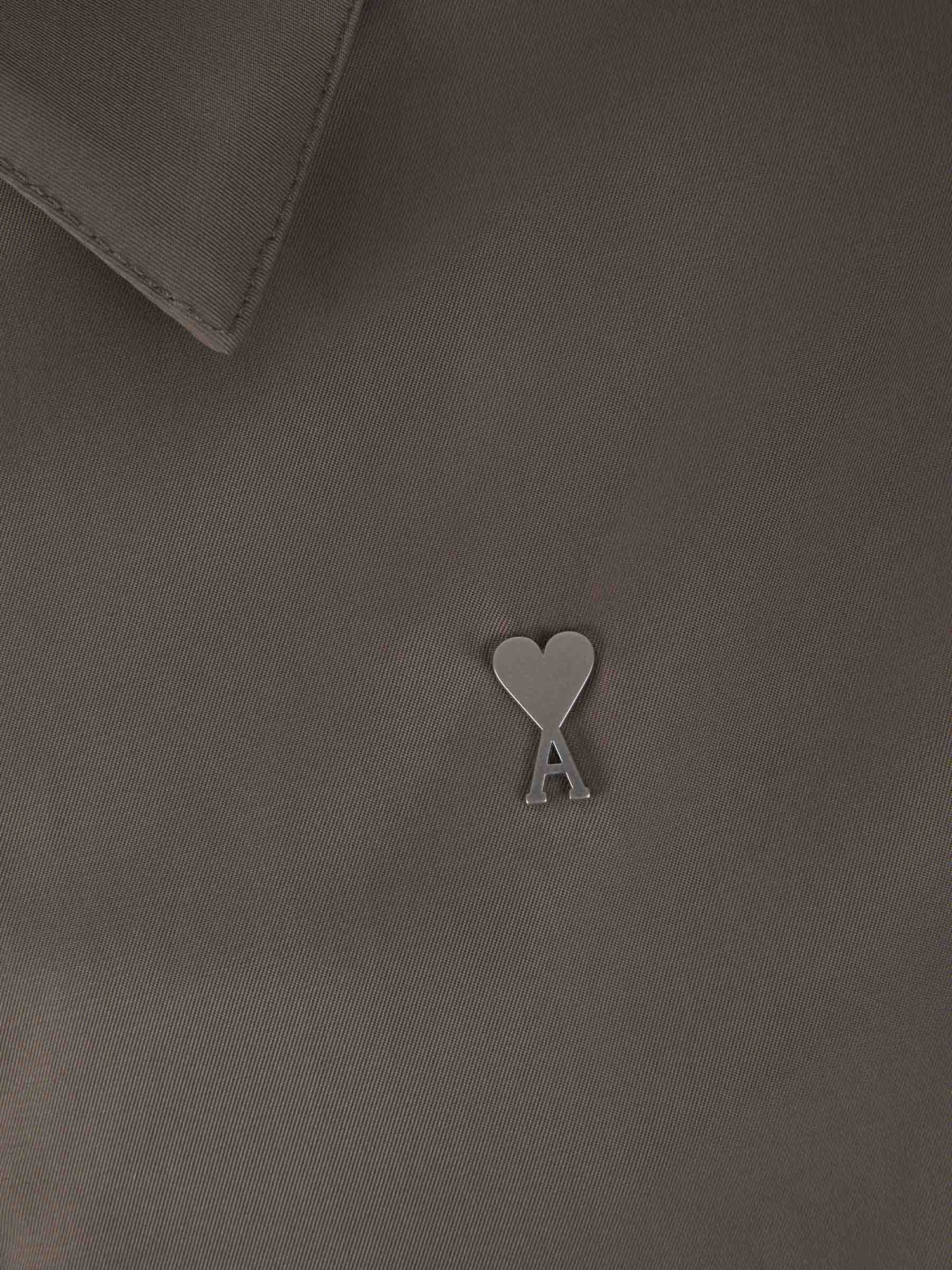Outlet online Ami Paris Hombre Chaqueta Elástico Logo color Gris Piedra sku 512-002217 01 - Foto 4
