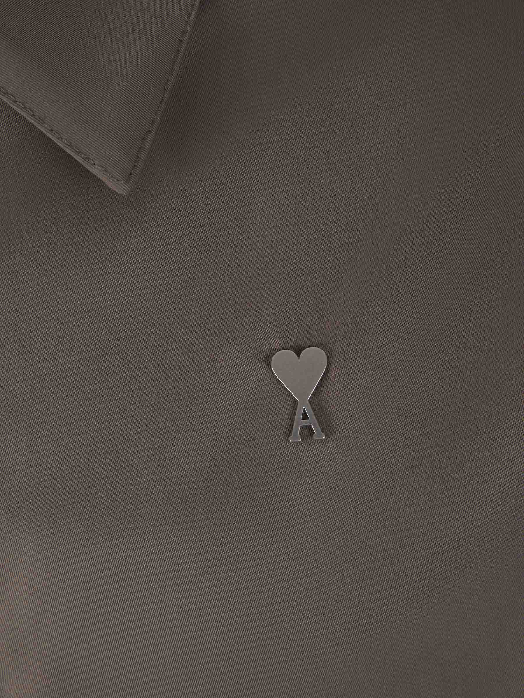 Outlet online Ami Paris Hombre Chaqueta Elástico Logo color Gris Piedra sku 512-002217 01 - Foto 4