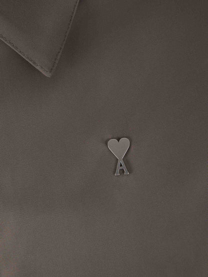 Outlet online Ami Paris Hombre Chaqueta Elástico Logo color Gris Piedra sku 512-002217 01 - Foto 4