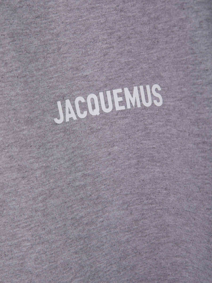 Outlet online Jacquemus Hombre Camiseta Logo Clásico color Gris Claro sku 553-003396 02 - Foto 4