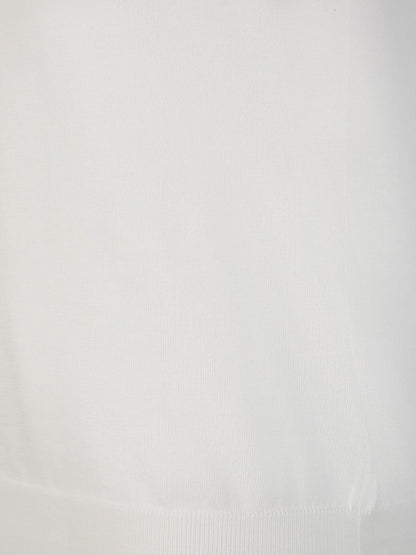 Outlet online Brunello Cucinelli Hombre Camiseta Punto Algodón color Blanco sku 553-003565 00 - Foto 5