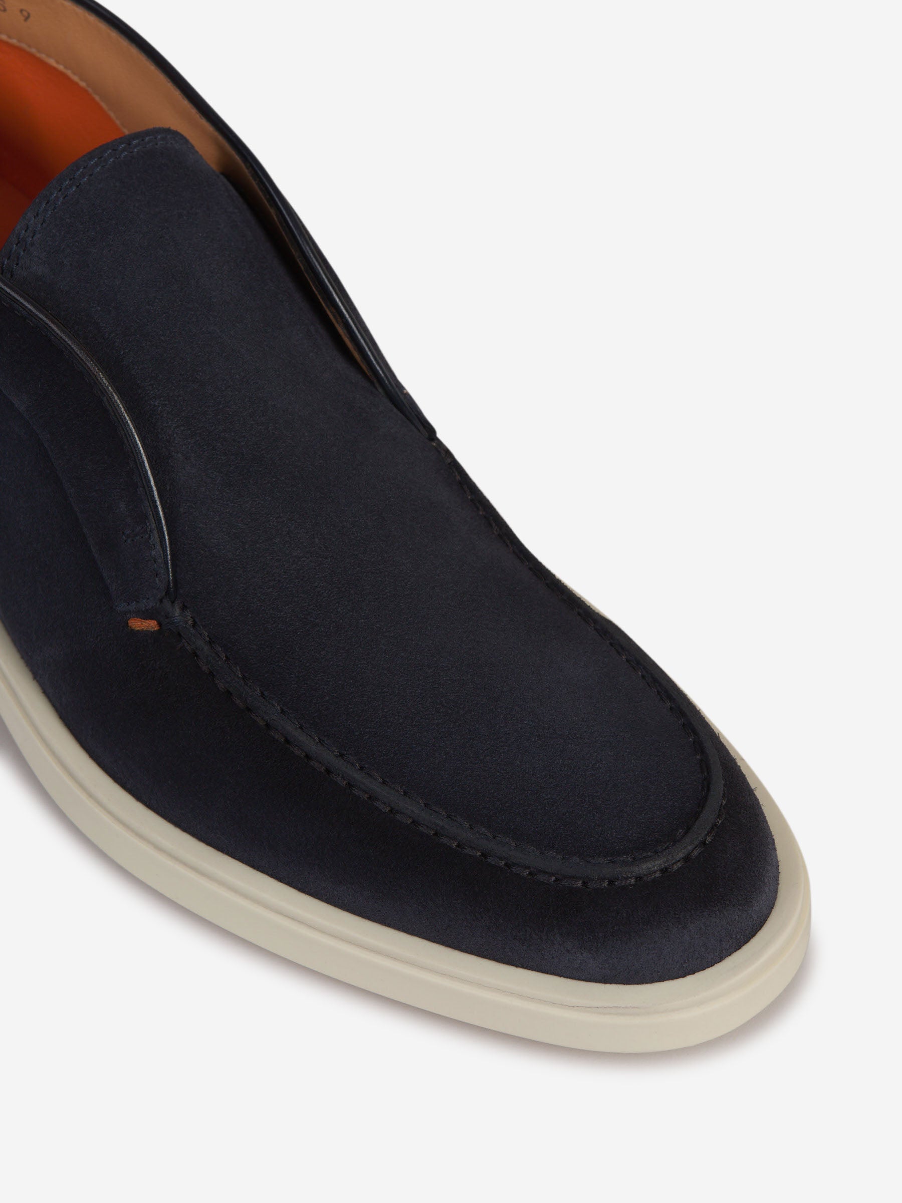 Outlet online Santoni Hombre Mocasines Altos Piel color Azul Noche sku 611-004409 01 - Foto 6
