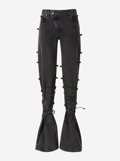 Outlet online McQueen Hombre Jeans Efecto Desgastado color Negro sku 522-002717 01 - Foto 2