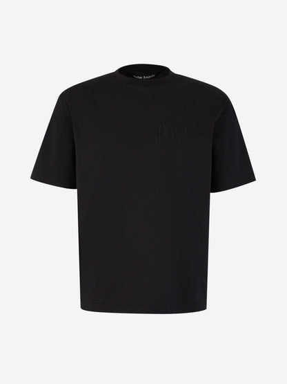 Palm Angels Camiseta Monograma Slim color Negro sku 553-003595 01 - Foto 1