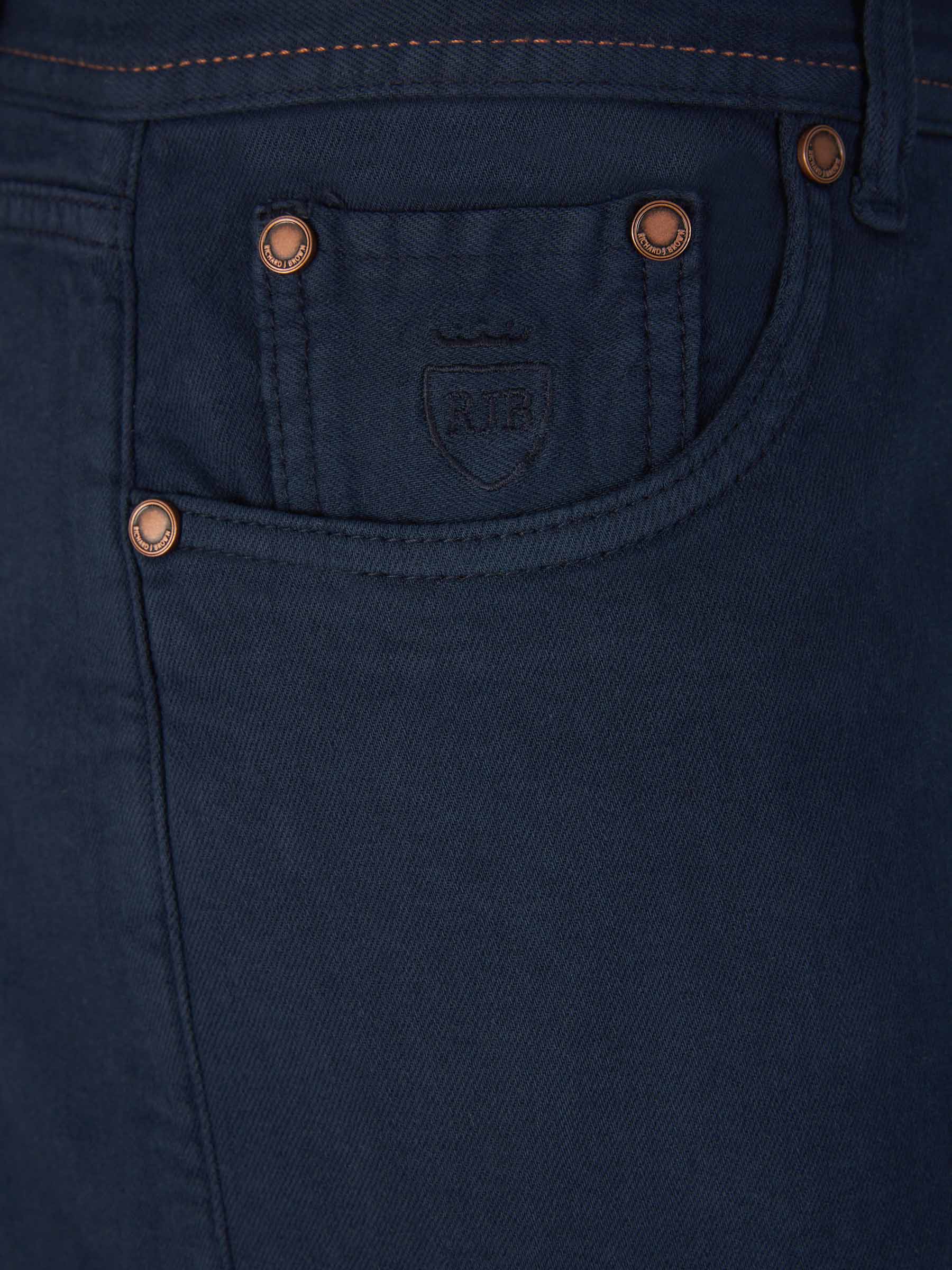 Outlet online Richard J. Brown Hombre Pantalones 5 Bolsillos color Azul Marino sku 522-002569 05 - Foto 3