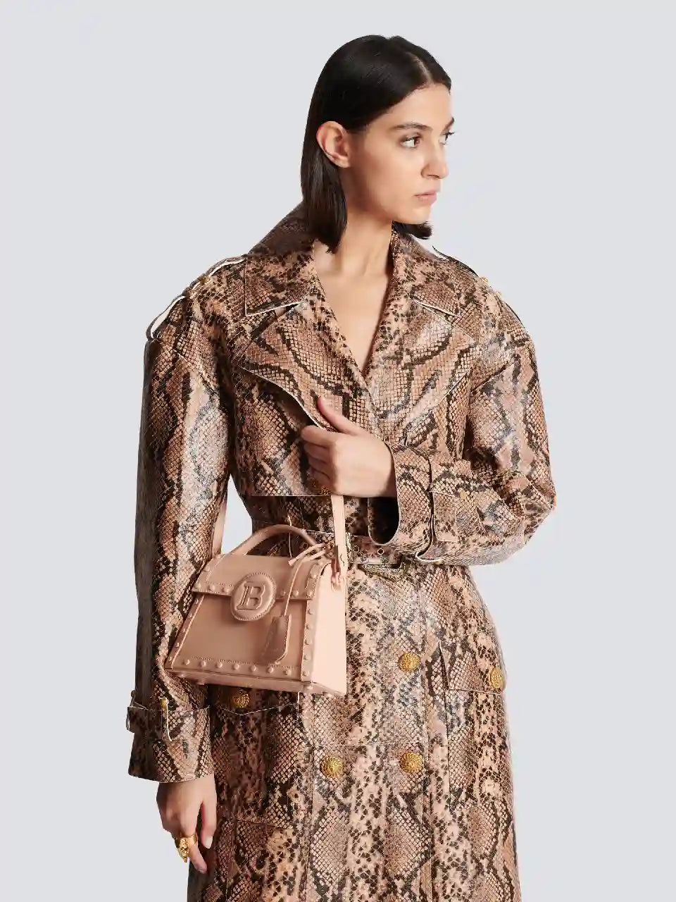 Outlet online Balmain Mujer Bolso Bandolera B-Buzz color Rosa Envejecido sku 810-007236 00 - Foto 2