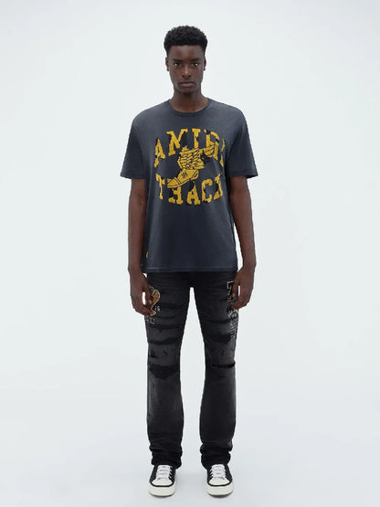 Amiri Camiseta Estampada Algodón color Gris Antracita sku 553-003578 01 - Foto 1