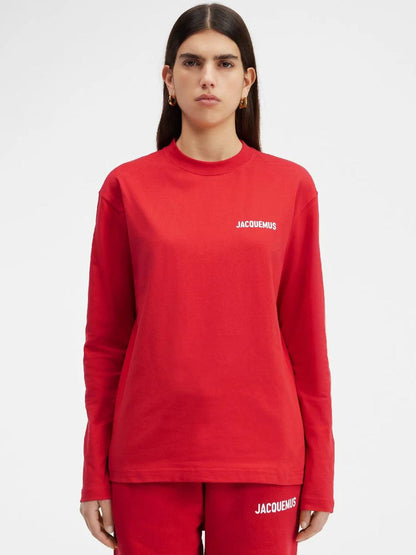 Jacquemus Camiseta Logo Algodón color Rojo sku 782-001541 01 - Foto 2