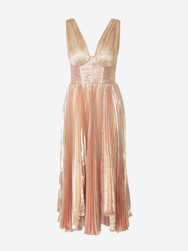 Outlet online Maria Lucia Hohan Mujer Vestido Demetra Midi color Rosa Empolvado sku 731-005299 01 - Foto 1
