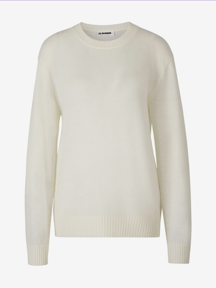 Outlet online Jil Sander Mujer Jersey Punto Lana color Marfil sku 711-002957 01 - Foto 1