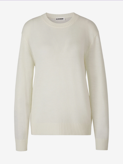 Outlet online Jil Sander Mujer Jersey Punto Lana color Marfil sku 711-002957 01 - Foto 1