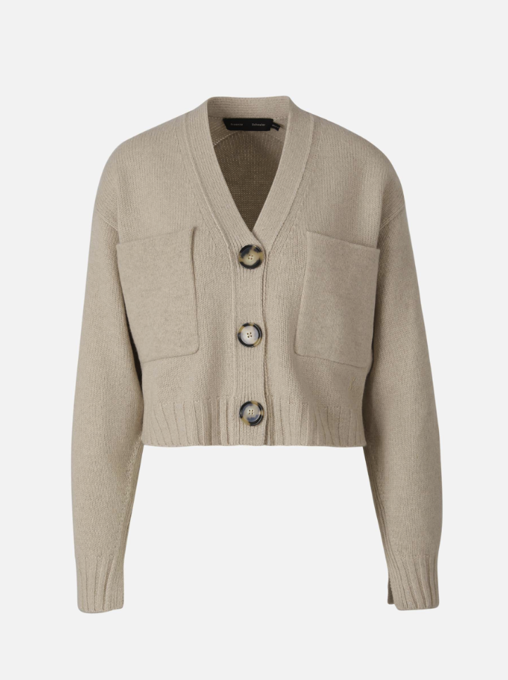 Proenza Schouler Cárdigan Punto Cashmere color Crema sku 713-000242 01 - Foto 1