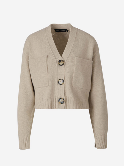 Proenza Schouler Cárdigan Punto Cashmere color Crema sku 713-000242 01 - Foto 1
