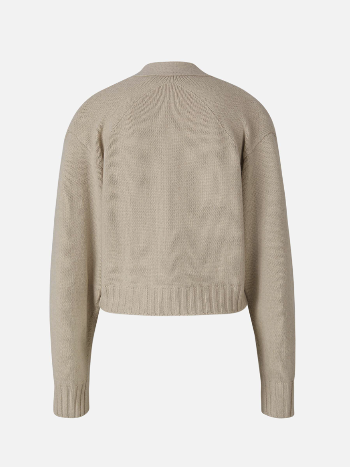 Proenza Schouler Cárdigan Punto Cashmere color Crema sku 713-000242 01 - Foto 2