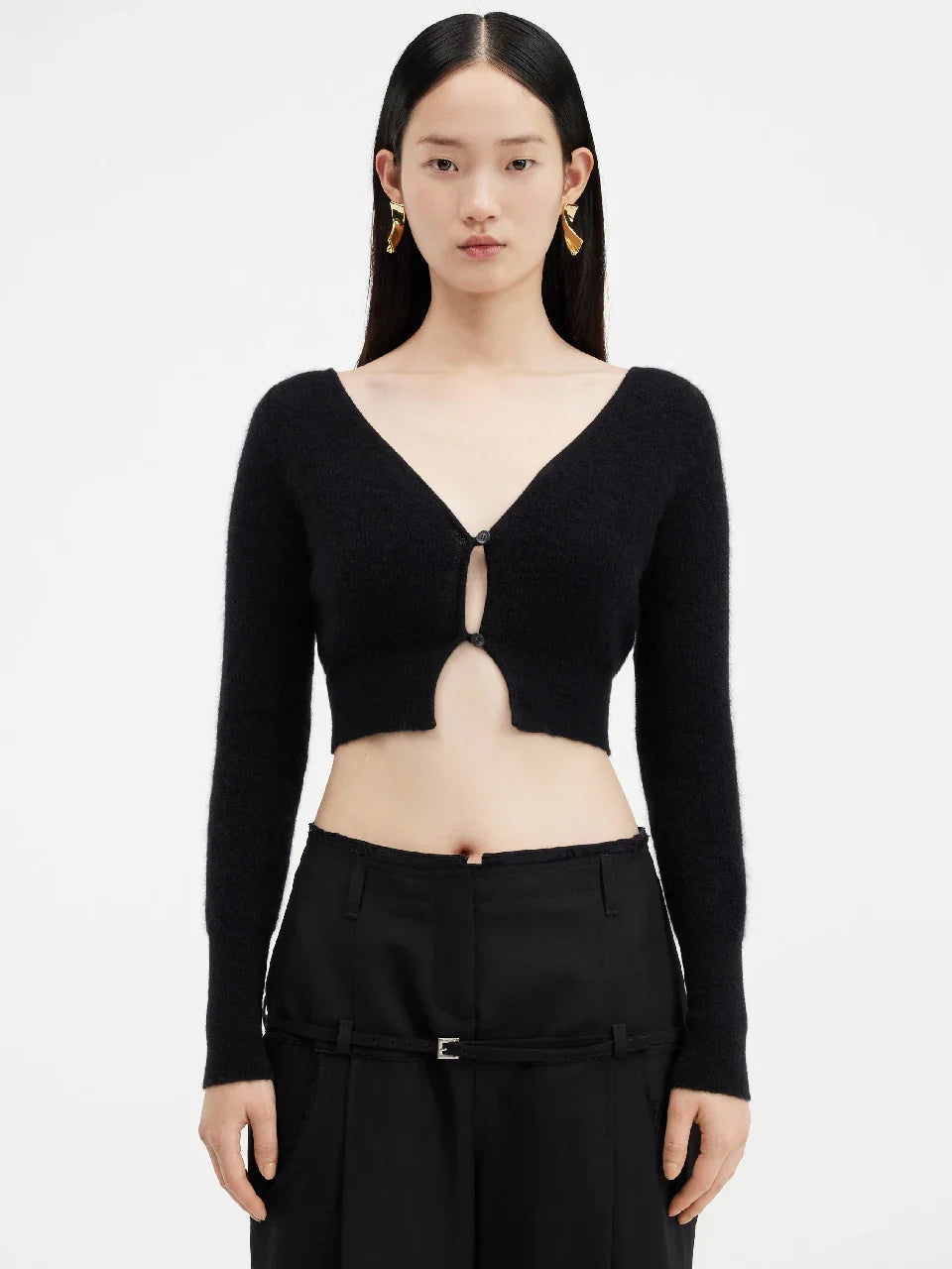 Outlet online Jacquemus Mujer Le Cardigan Alzou color Negro sku 713-000263 01 - Foto 2