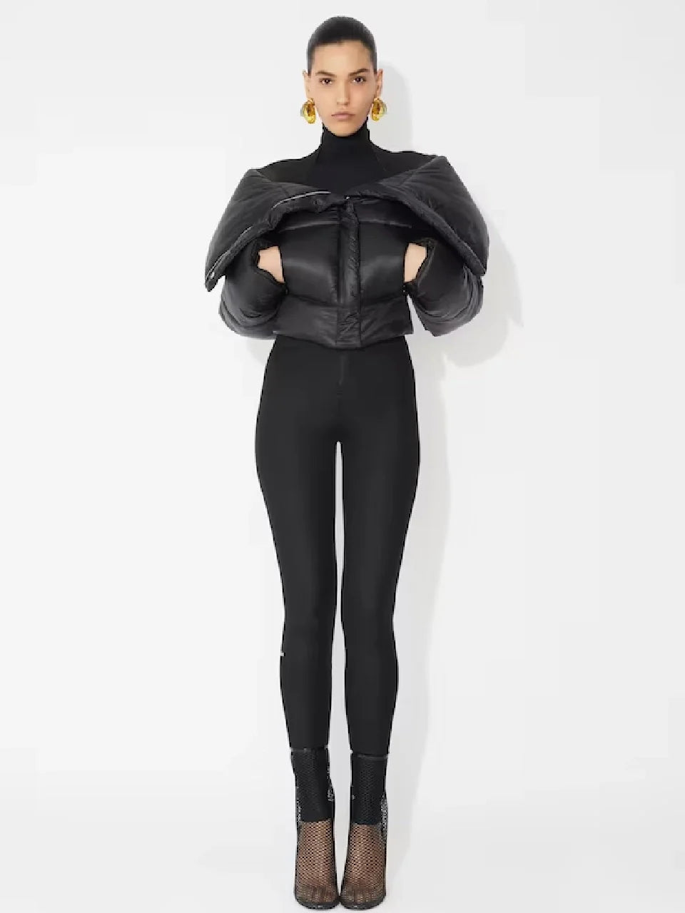 Outlet online Alaïa Mujer Chaqueta Acolchada Ajustada color Negro sku 774-000405 01 - Foto 2