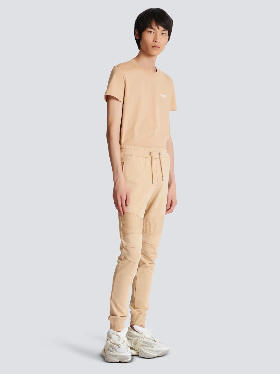 Outlet online Balmain Hombre Joggers Algodón color Crema sku 521-002951 01 - Foto 2