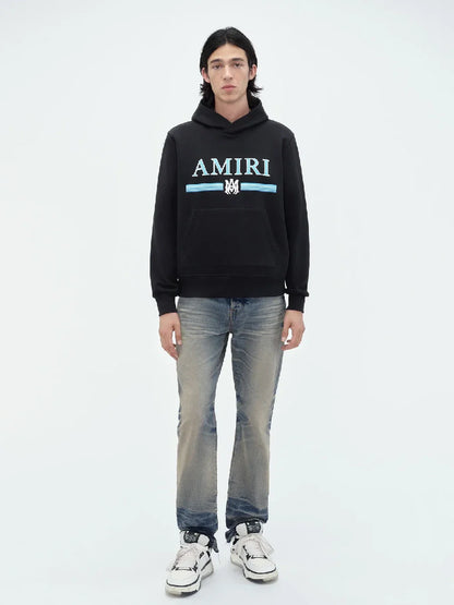 Outlet online Amiri Hombre Sudadera Capucha Logo color Negro sku 545-001538 01 - Foto 1