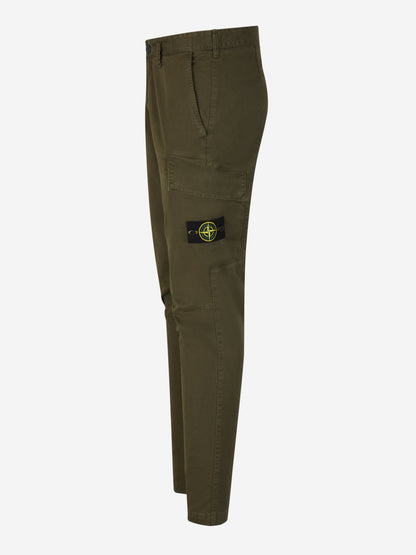 Outlet online Stone Island Hombre Pantalones Cargo Algodón color Verde Oscuro sku 521-002881 02 - Foto 2