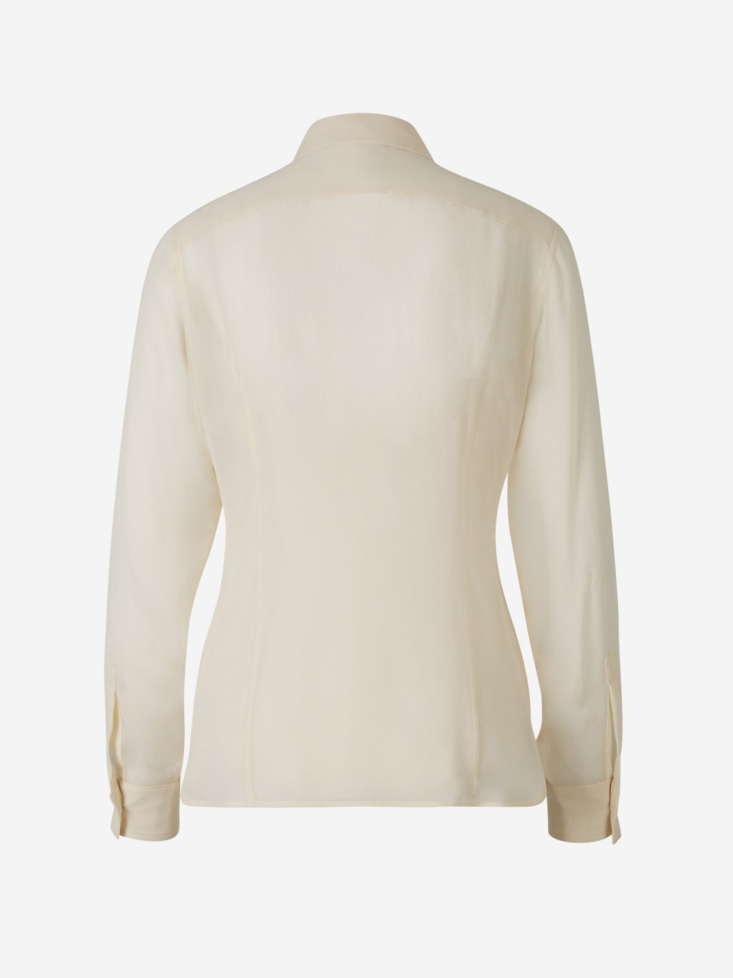 Outlet online Max Mara Mujer Blusa Semitransparente Fluida color Crema sku 701-002086 01 - Foto 2