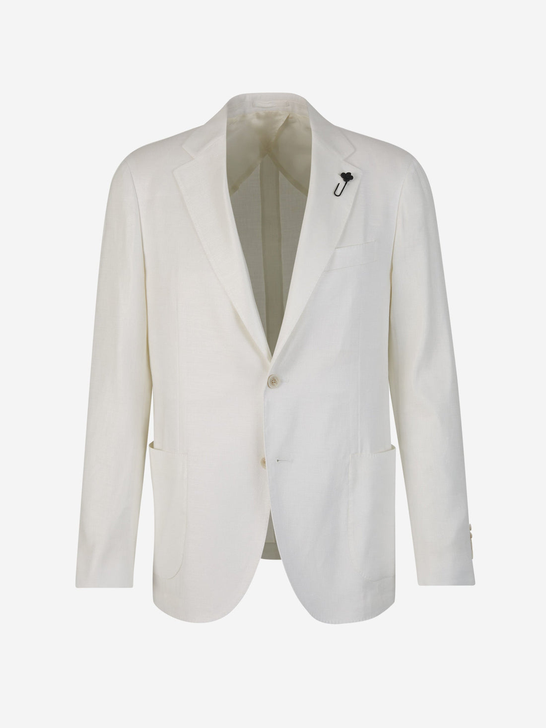 Outlet online Lardini Hombre Americana Lino y Viscosa color Blanco sku 302-003420 02 - Foto 1