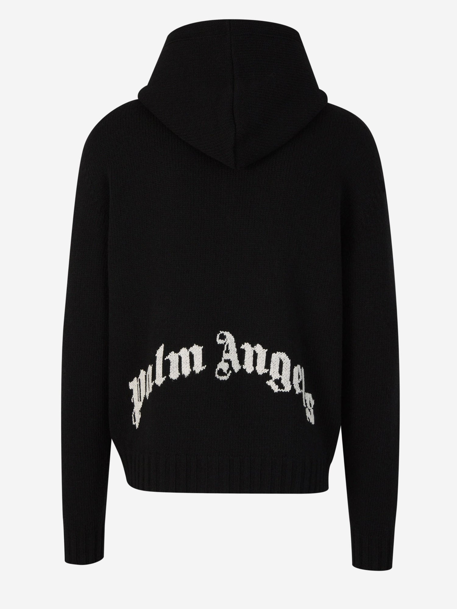 Outlet online Palm Angels Hombre Sudadera Capucha Cremallera Punto color Negro sku 542-002338 01 - Foto 2