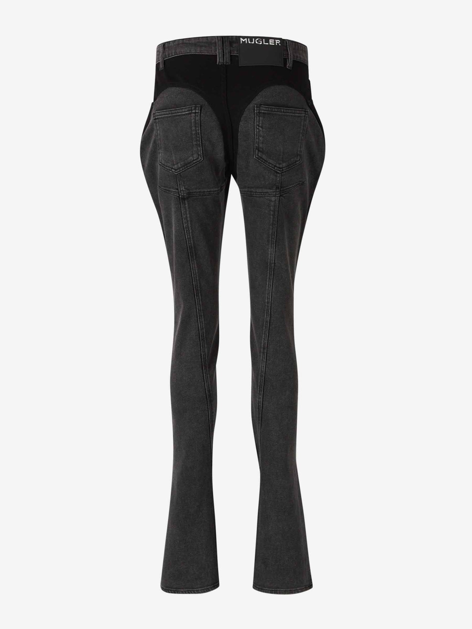 Outlet online Mugler Mujer Jeans Skinny Fit color Negro sku 763-001577 01 - Foto 4