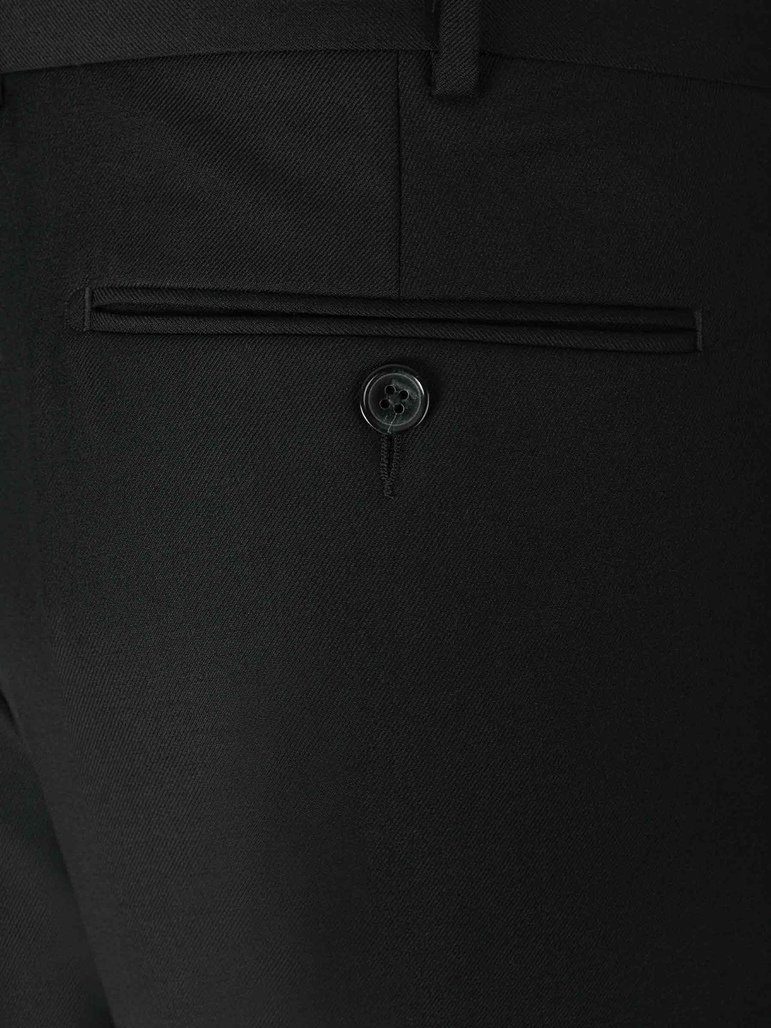 Outlet online Santa Eulalia Hombre Pantalones Formales Lana color Negro sku 321-000316 04 - Foto 4