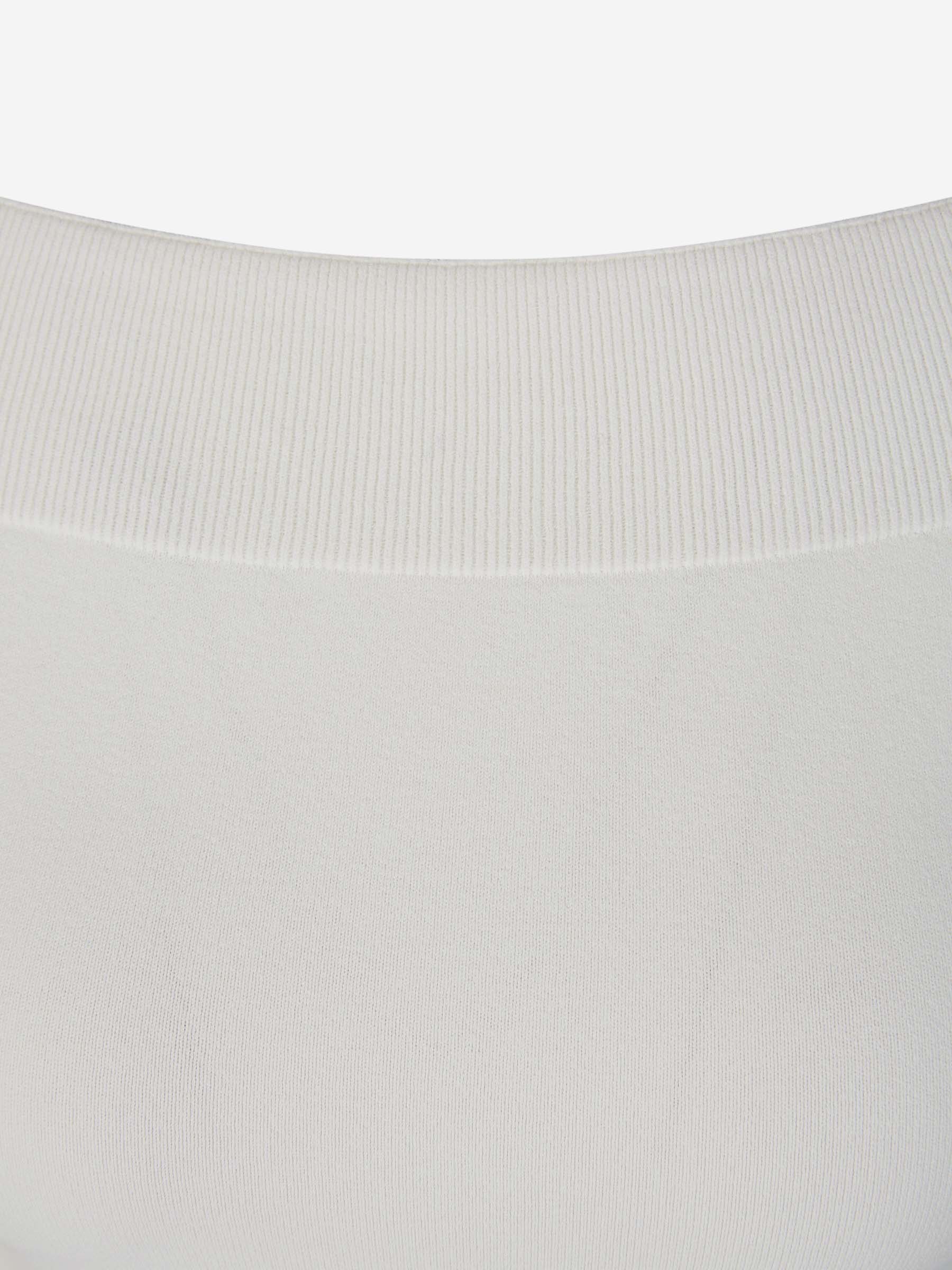 Outlet online McQueen Mujer Top Punto Canalé color Blanco sku 703-002138 01 - Foto 3