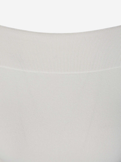 Outlet online McQueen Mujer Top Punto Canalé color Blanco sku 703-002138 01 - Foto 3